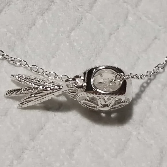 925 Sterling Silver Plated Dream Catcher Necklace - Picture 4 of 11